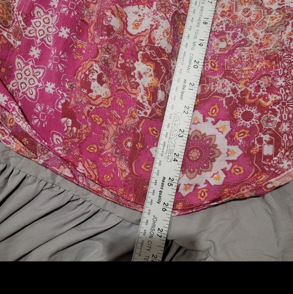 Zac & Rachel Women Size 2X Off shoulder Peasant Boho Top - Picture 9 of 11